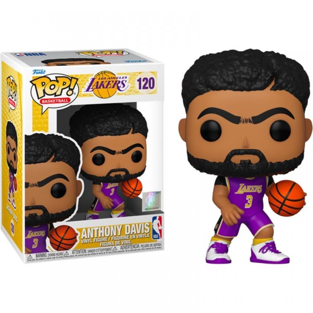 Колекційна фігурка Funko Pop NBA Anthony Davis #120 - Los Angeles Lakers Purple (57627), 4'' (10 см), В наявності, доставка 1-2 дні