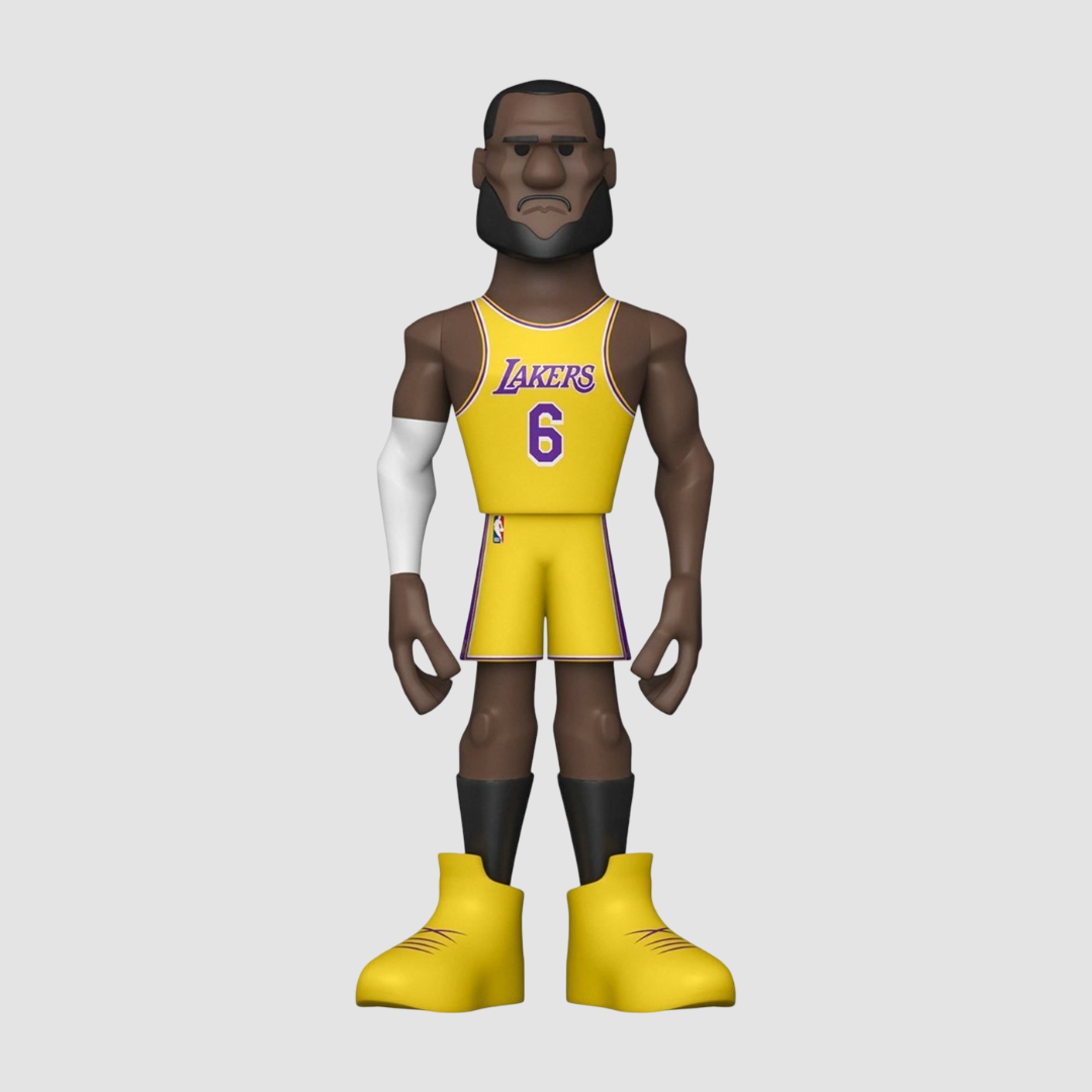 Колекційна фігурка Funko Gold NBA Lebron James - Los Angeles Lakers Yellow (57291), 5'' (12.7 см), В наявності, доставка 1-2 дні