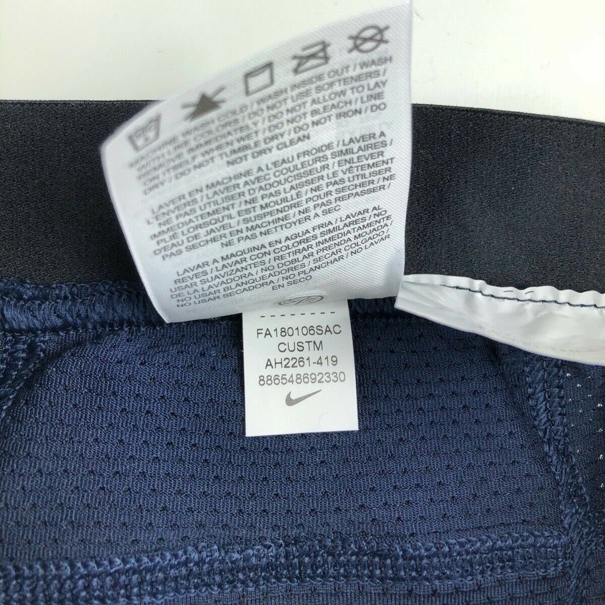 Лосіни компресійні з захистом Nike Pro Hyperstrong Basketball Compression Custom Padded Pants Navy AH2261-419, XL, В наявності, доставка 1-2 дні