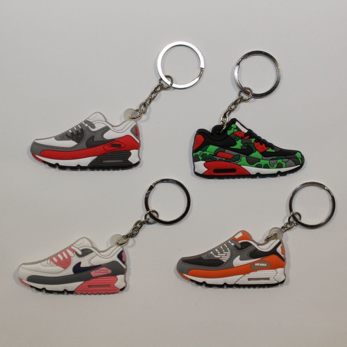 Брелок Nike Air Max 90 Grey Red, OneSize (універсальний), В наявності, доставка 1-2 дні