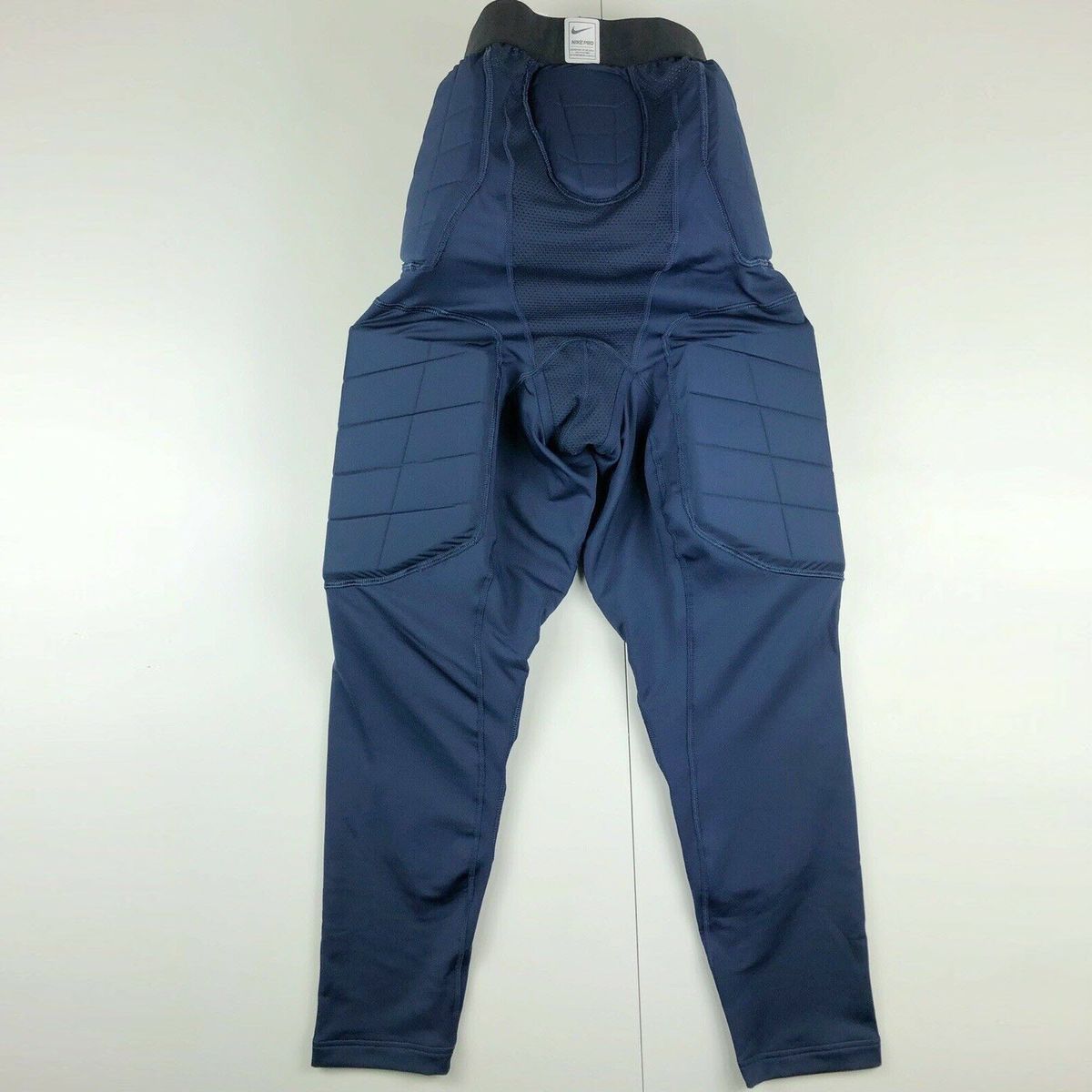 Лосіни компресійні з захистом Nike Pro Hyperstrong Basketball Compression Custom Padded Pants Navy AH2261-419, XL, В наявності, доставка 1-2 дні