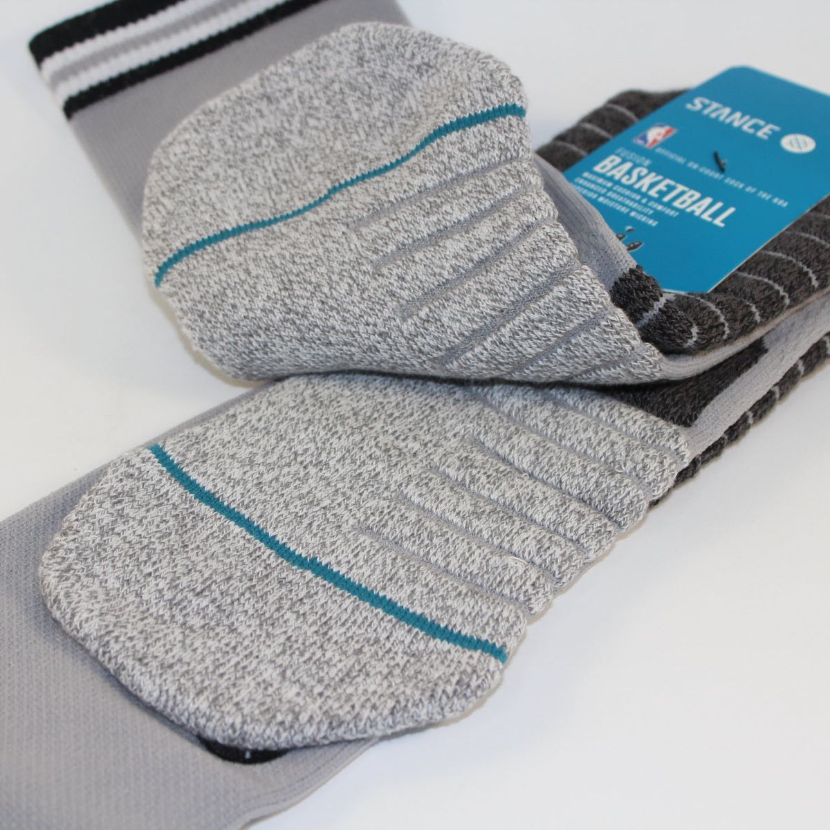 Шкарпетки баскетбольні Stance NBA San Antonio Spurs Logo Crew Basketball Socks Grey M559C5LCSP-GRY, XL (46-50), В наявності, доставка 1-2 дні