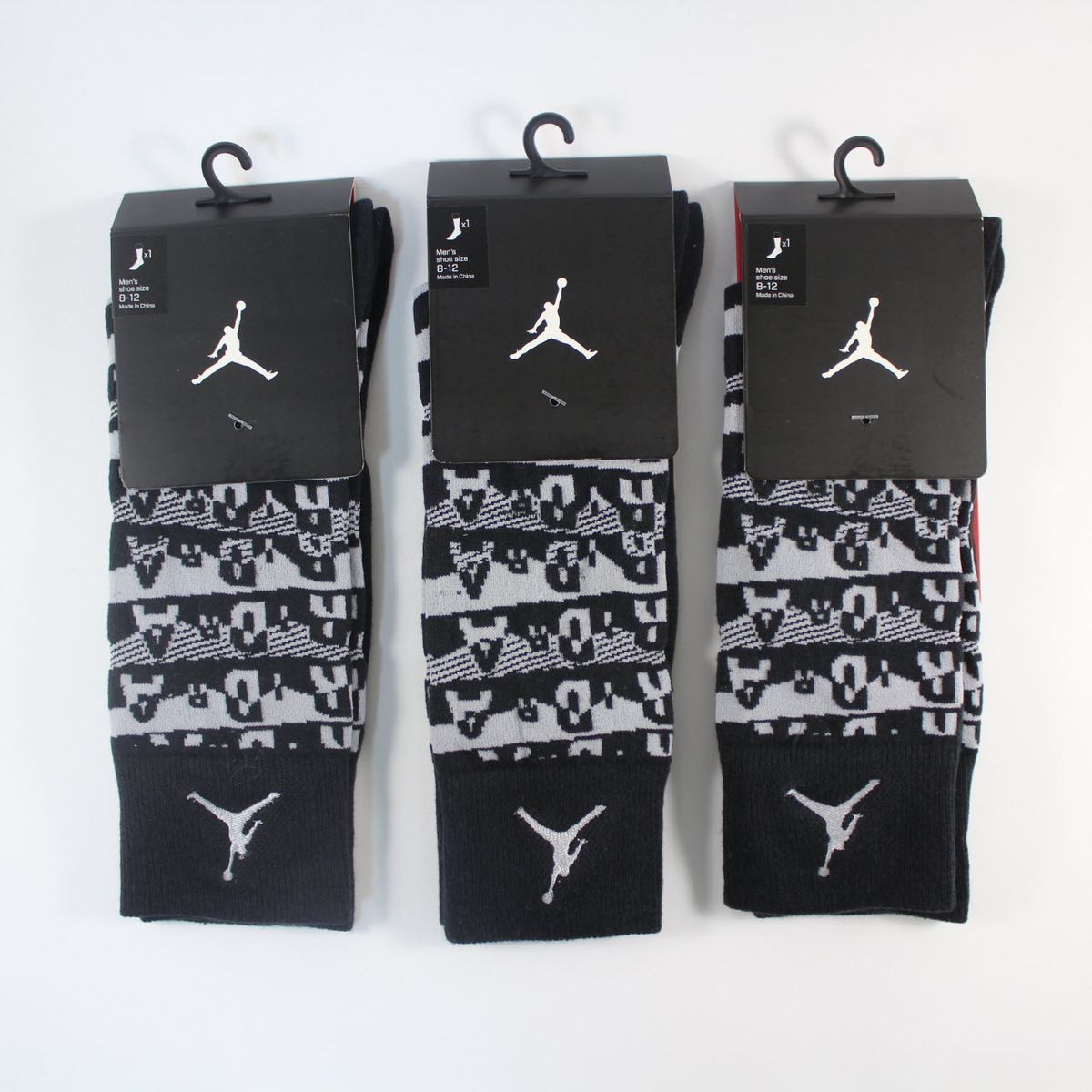 Шкарпетки Jordan XI 11 Retro Sneaker Socks Black 631714-018, L (42-46), В наявності, доставка 1-2 дні