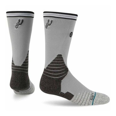 Шкарпетки баскетбольні Stance NBA San Antonio Spurs Logo Crew Basketball Socks Grey M559C5LCSP-GRY, XL (46-50), В наявності, доставка 1-2 дні