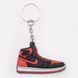 Брелок Jordan 1 Retro Black Red, OneSize (універсальний), В наявності, доставка 1-2 дні