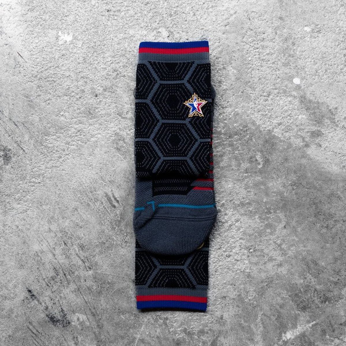 Шкарпетки баскетбольні Stance NBA All-Star ASG West Nola 2017 Crew Basketball Socks Grey M559A17WES-GRY, L (42-46), В наявності, доставка 1-2 дні