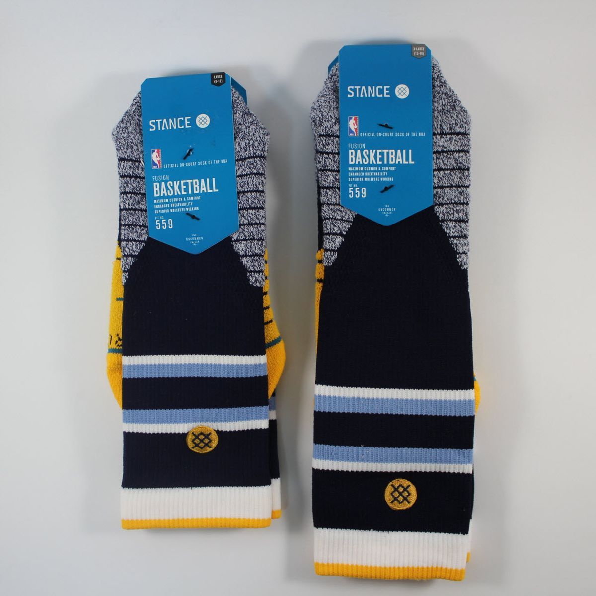 Шкарпетки баскетбольні Stance NBA Memphis Grizzlies Core Crew Basketball Socks Navy M559C5CCGR-NVY, L (42-46), В наявності, доставка 1-2 дні
