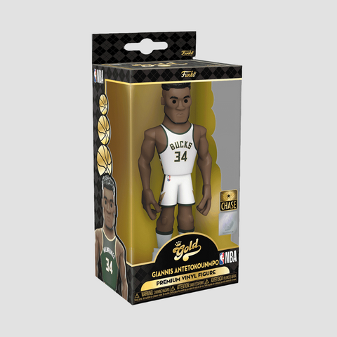 Колекційна фігурка Funko Gold NBA Giannis Antetokounmpo - Milwaukee Bucks White (57293), 5'' (12.7 см), В наявності, доставка 1-2 дні