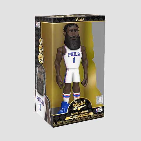 Колекційна фігурка Funko Gold NBA James Harden - Philadelphia 76ers White (64546) - 30 см, 12'' (30.5 см), В наявності, доставка 1-2 дні