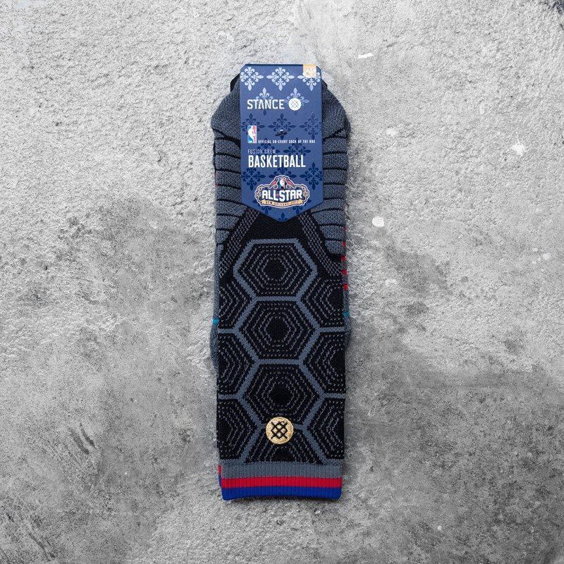 Шкарпетки баскетбольні Stance NBA All-Star ASG West Nola 2017 Crew Basketball Socks Grey M559A17WES-GRY, L (42-46), В наявності, доставка 1-2 дні