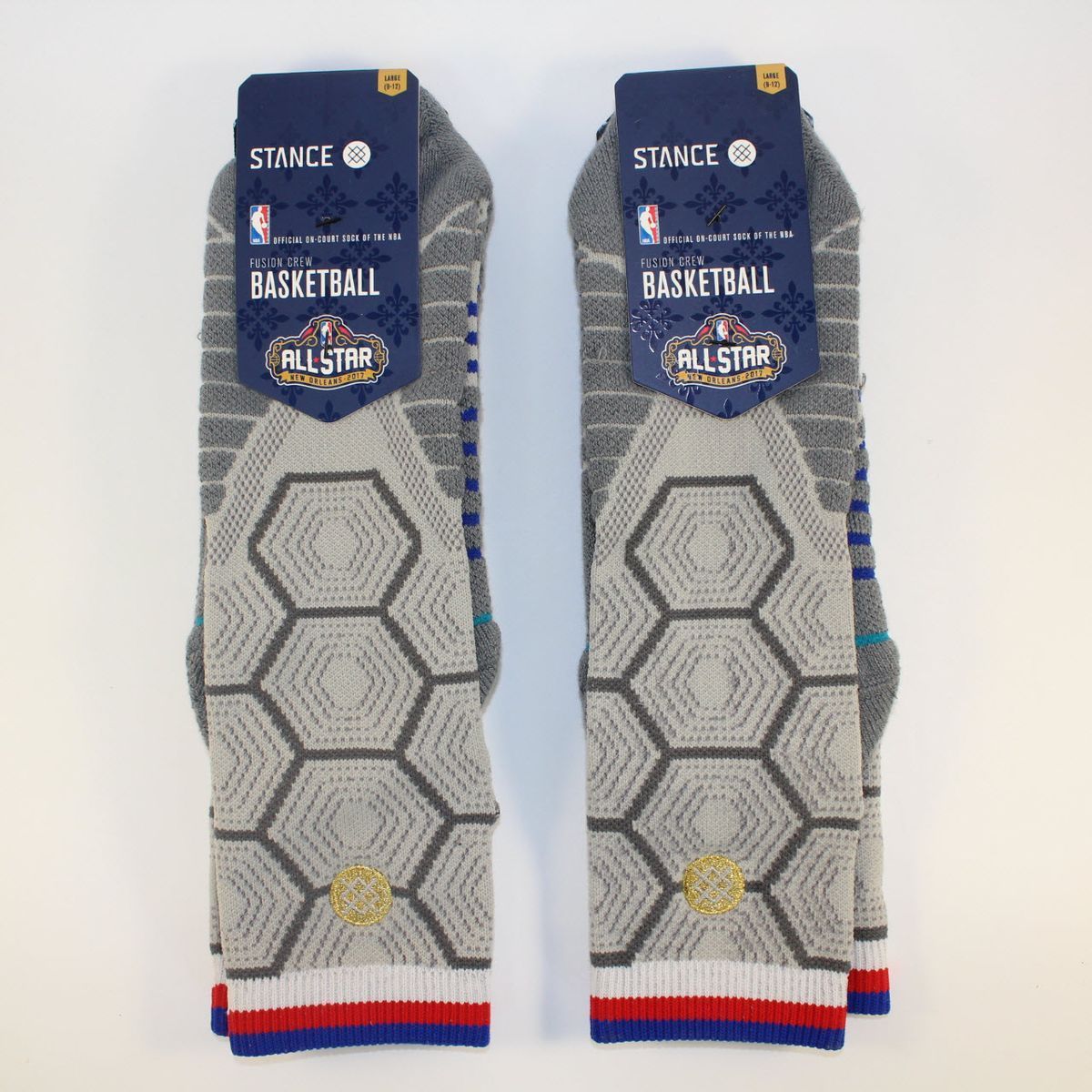 Шкарпетки баскетбольні Stance NBA All-Star ASG East Nola 2017 Crew Basketball Socks Dark Grey M559A17EAS-GRY, L (42-46), В наявності, доставка 1-2 дні