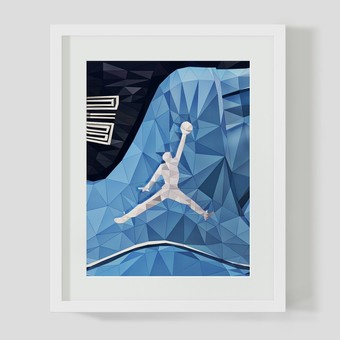 Картина для интерьера Jordan 'Gift Of Flight' Pantone 11 Art Canvas, 25x20 cm