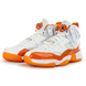 Кросівки баскетбольні жіночі Jordan Jumpman Two Trey White Orange DR9631-180, 38.5, В наявності, доставка 1-2 дні