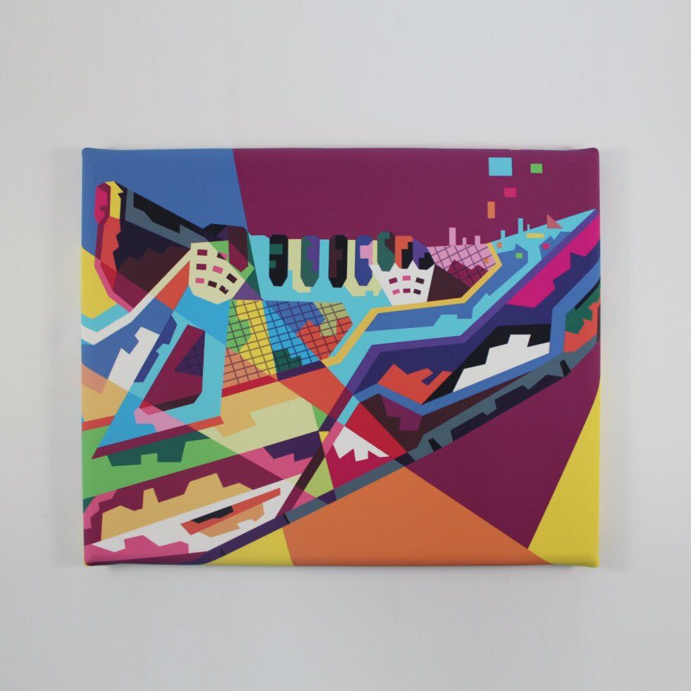 Картина для интерьера Jordan 4 Retro Geometric Art Canvas, 25x20 cm