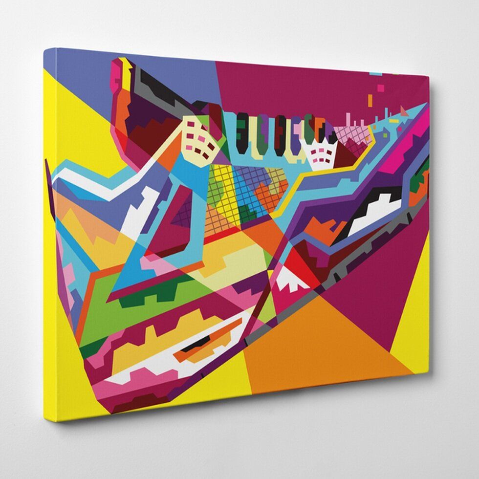 Картина для інтер'єру Jordan 4 Retro Geometric Art Canvas, 25x20 cm