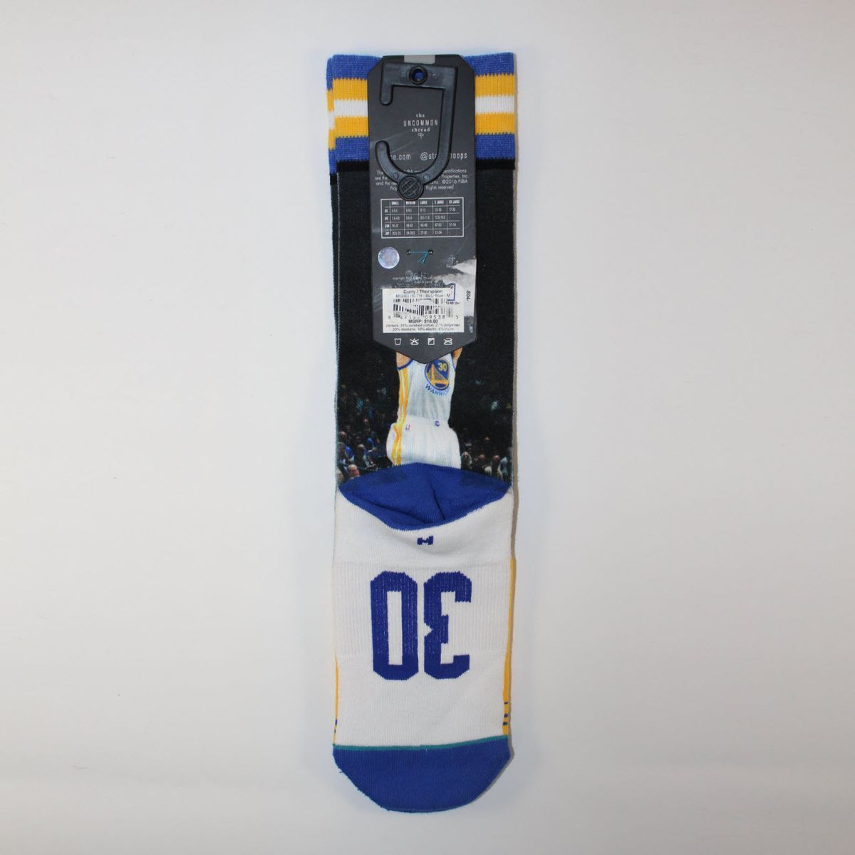 Шкарпетки унісекс Stance NBA Curry/Thompson Golden State Warriors Crew Socks Multicolor M528D15CTH-BLU, L (42-46), В наявності, доставка 1-2 дні