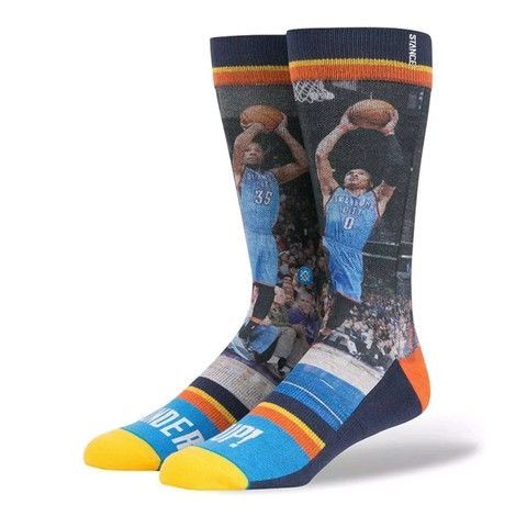 Шкарпетки унісекс Stance NBA Durant/Westbrook Thunder Up Crew Socks Multicolor M528D15TUP-YEL, M (38-42), В наявності, доставка 1-2 дні