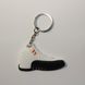 Брелок Jordan 12 Retro White Black Orange, OneSize (універсальний), В наявності, доставка 1-2 дні