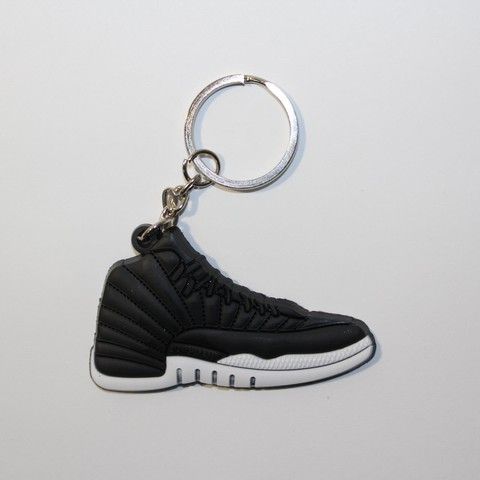 Брелок Jordan 12 Retro Black White, OneSize (універсальний), В наявності, доставка 1-2 дні