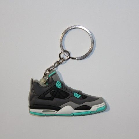 Брелок Jordan 4 Retro Grey Green, OneSize (універсальний), В наявності, доставка 1-2 дні