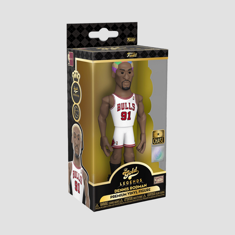 Колекційна фігурка Funko Gold NBA Dennis Rodman - Chicago Bulls White (61158), 5'' (12.7 см), В наявності, доставка 1-2 дні