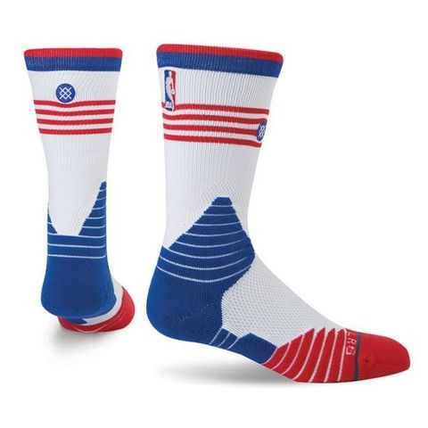 Шкарпетки баскетбольні Stance NBA Detroit Pistons Core Crew Basketball Socks White M559C5CCPI-WHT, XL (46-50), В наявності, доставка 1-2 дні