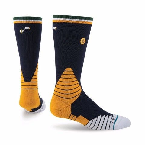 Шкарпетки баскетбольні Stance NBA Utah Jazz Logo Crew Basketball Socks Navy M559C5LCJA-NVY, XL (46-50), В наявності, доставка 1-2 дні