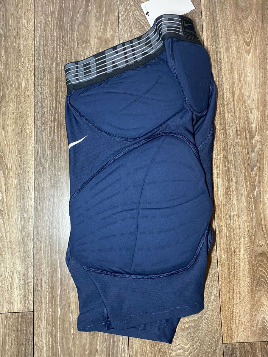 Шорти компресійні з захистом Nike Pro Hyperstrong NBA Basketball Padded Compression Shorts Navy 881966-419, 2XL, В наявності, доставка 1-2 дні