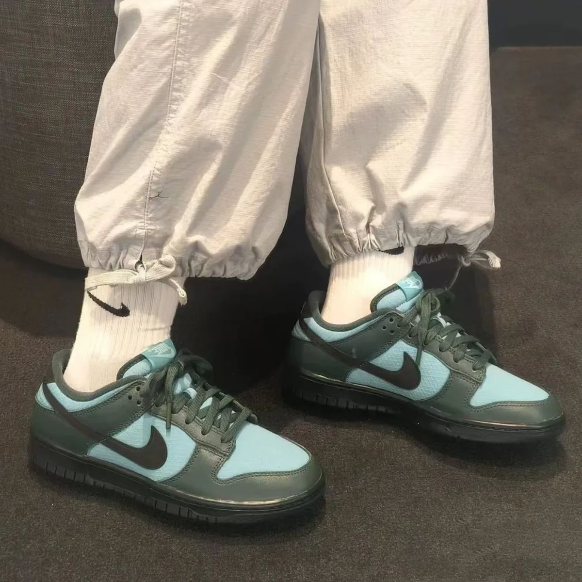 Кросівки чоловічі Nike Dunk Low Retro SE Vinage Green FZ3052-300, 46, В наявності, доставка 1-2 дні