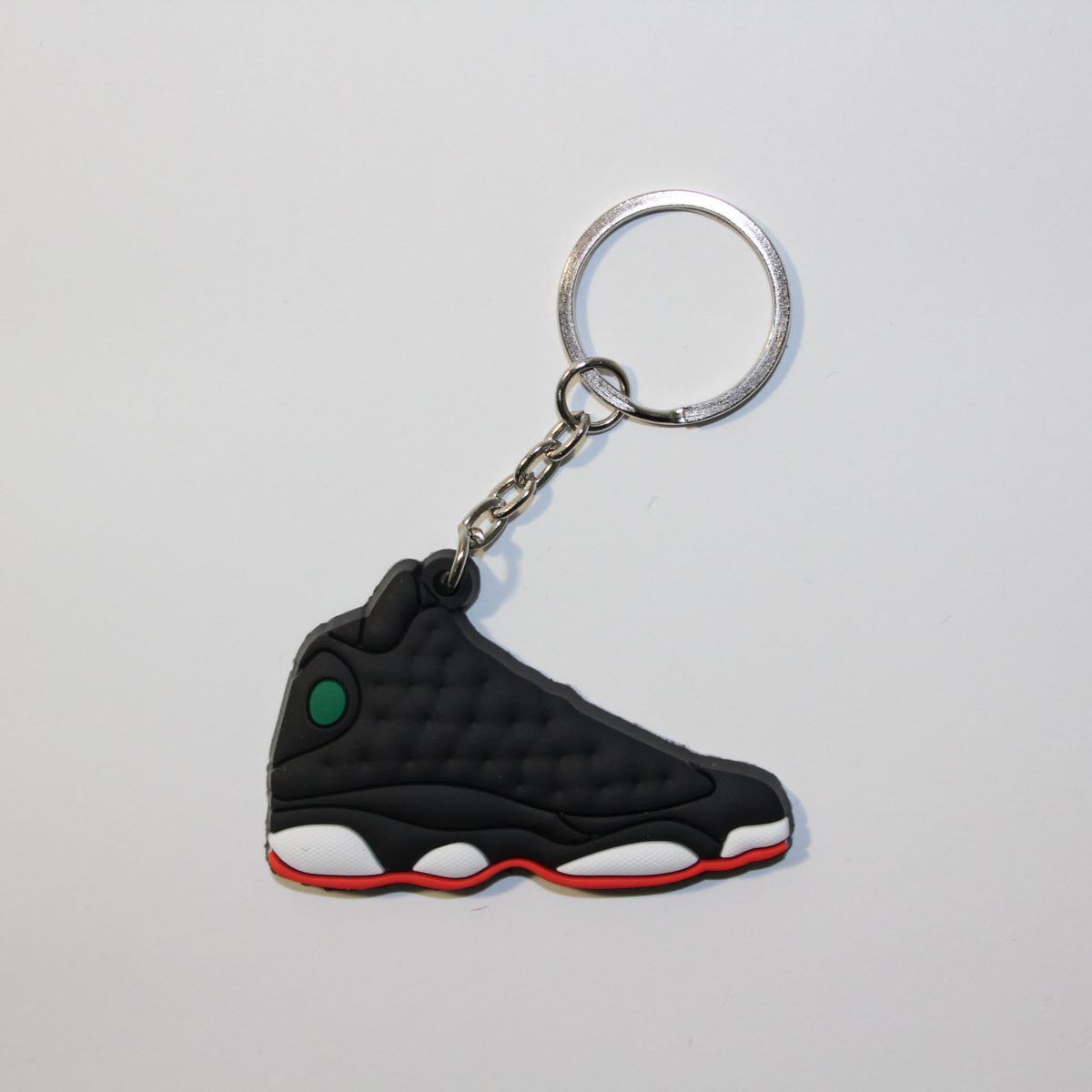 Брелок Jordan 13 Retro Black White Red, OneSize (універсальний), В наявності, доставка 1-2 дні