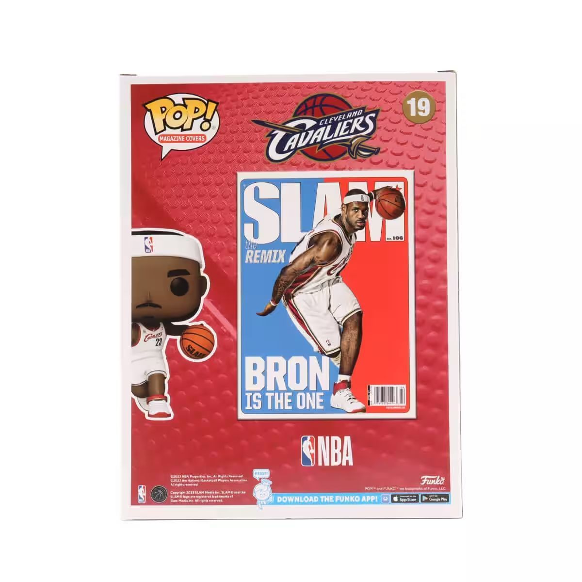 Колекційна фігурка Funko Pop Magazine Covers SLAM NBA Lebron James - Cleveland Cavaliers White (75073), 4'' (10 см), В наявності, доставка 1-2 дні