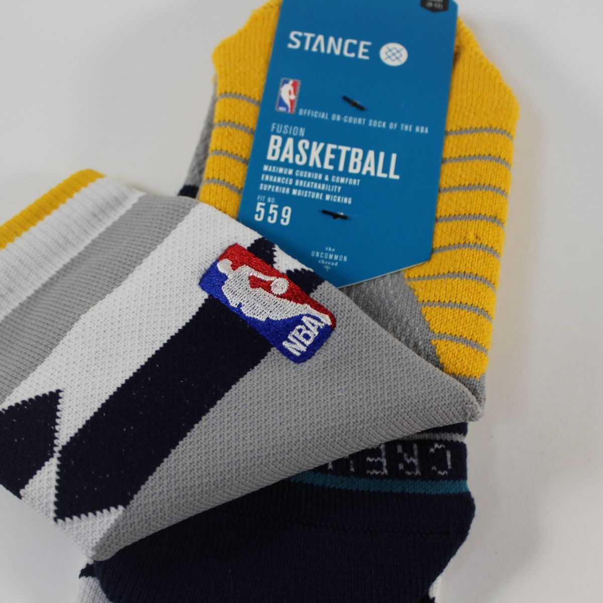 Шкарпетки баскетбольні Stance NBA Indiana Pacers Core Crew Basketball Socks Grey M559C5CCPA-GRY, L (42-46), В наявності, доставка 1-2 дні
