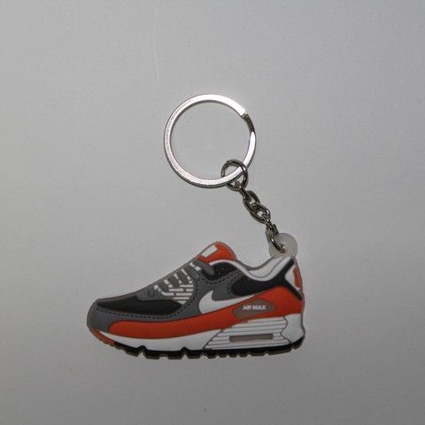 Брелок Nike Air Max 90 Grey Orange, OneSize (універсальний), В наявності, доставка 1-2 дні