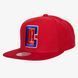 Кепка снепбек Mitchell & Ness NBA Los Angeles Clippers Team Ground Stretch Red Line Flex Snapback 6HSSMM19361-LACRED1, OneSize (універсальний), В наявності, доставка 1-2 дні