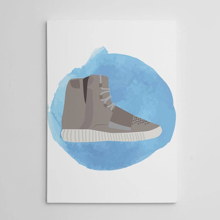 Картина для інтер'єру Adidas Yeezy 750 Boost Art Canvas, 25x20 cm
