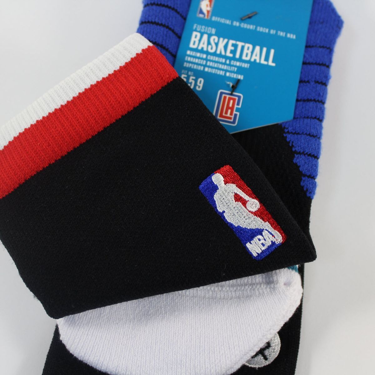 Шкарпетки баскетбольні Stance NBA Los Angeles Clippers Logo Crew Basketball Socks Black M559C5LCCL-BLK, L (42-46), В наявності, доставка 1-2 дні