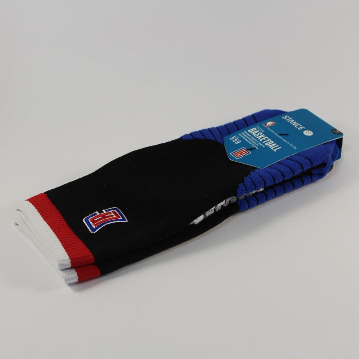 Шкарпетки баскетбольні Stance NBA Los Angeles Clippers Logo Crew Basketball Socks Black M559C5LCCL-BLK, L (42-46), В наявності, доставка 1-2 дні