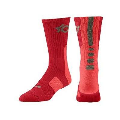 Шкарпетки баскетбольні Nike Elite KD Cushioned Dri-Fit Crew Basketball Socks Red SX4736-662, L (42-46), В наявності, доставка 1-2 дні