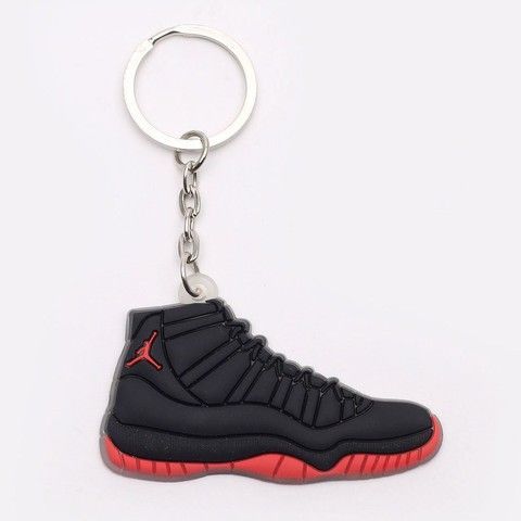 Брелок Jordan 11 Retro Black Red, OneSize (універсальний), В наявності, доставка 1-2 дні
