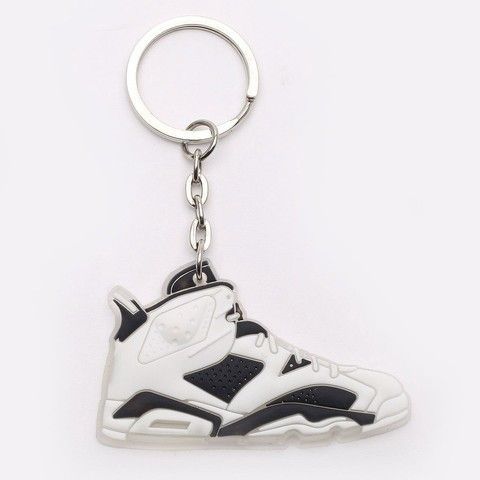 Брелок Jordan 6 Retro White Black, OneSize (універсальний), В наявності, доставка 1-2 дні
