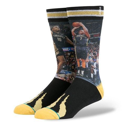 Шкарпетки унісекс Stance NBA Derozan/Lowry Toronto Raptors Crew Socks Multicolor M528D15DLO-GLD, M (38-42), В наявності, доставка 1-2 дні