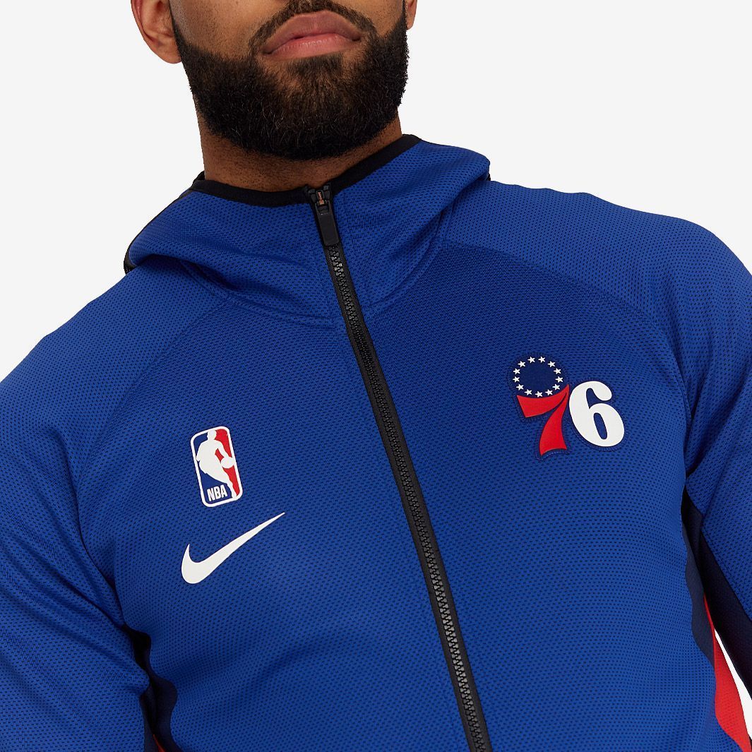 Кофта Nike NBA Philadelphia 76ers Therma Flex Showtime Hoodie Royal Blue AT8488-495, L, В наявності, доставка 1-2 дні