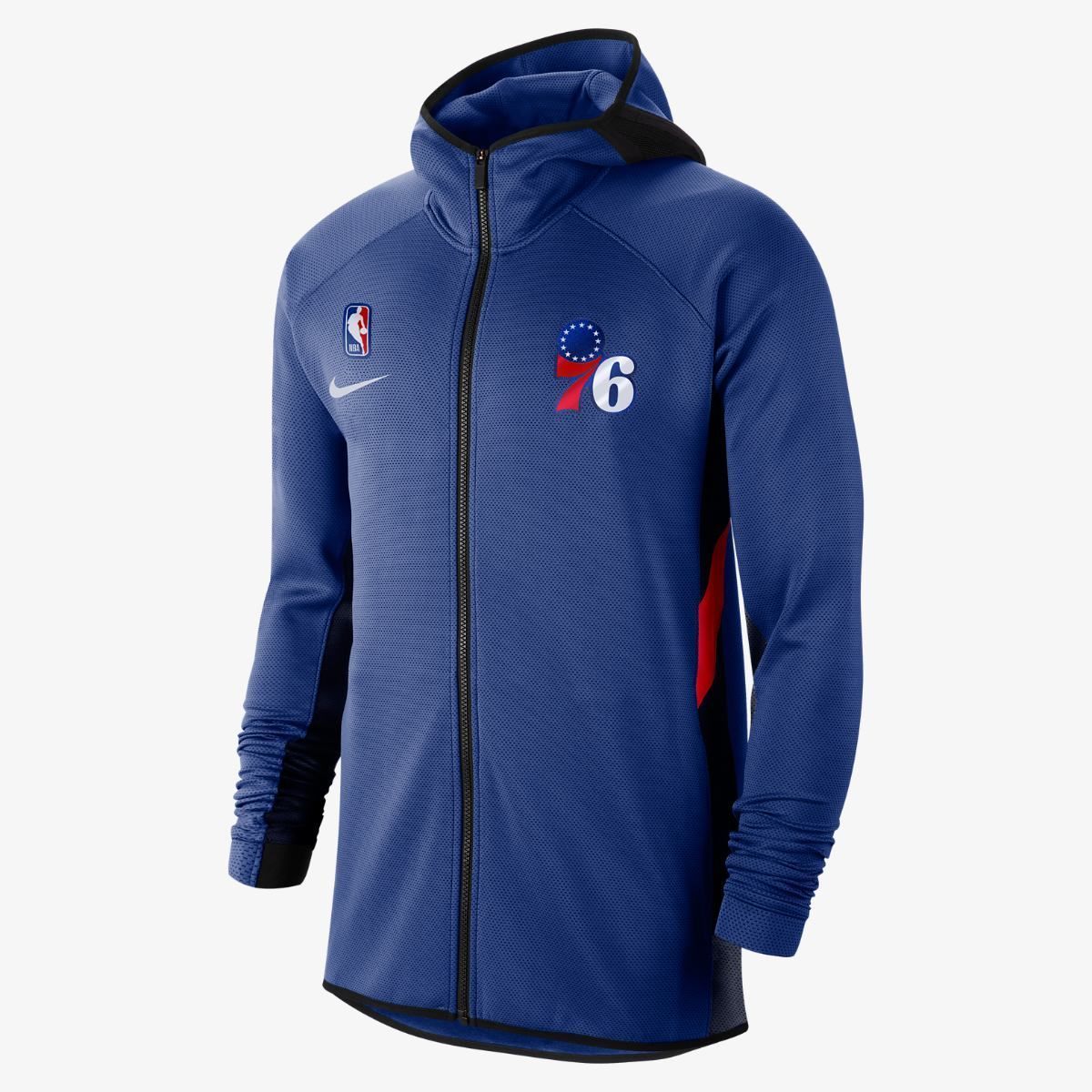 Кофта Nike NBA Philadelphia 76ers Therma Flex Showtime Hoodie Royal Blue AT8488-495, L, В наявності, доставка 1-2 дні