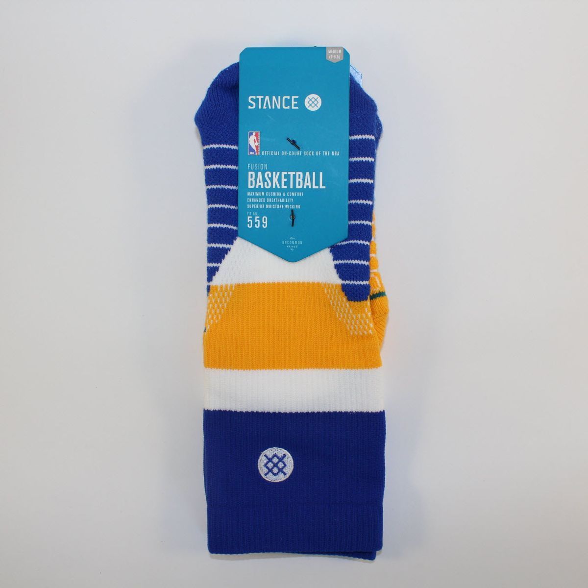 Шкарпетки баскетбольні Stance NBA Golden State Warriors Core Crew Alt 1 Basketball Socks Blue M559D6CCGS-BLU, L (42-46), В наявності, доставка 1-2 дні