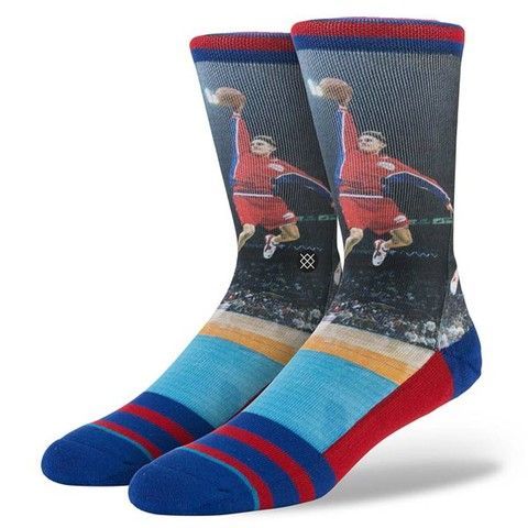 Шкарпетки унісекс Stance NBA Brent Barry Los Angeles Clippers Crew Socks Multicolor M3150BBA-RED, L (42-46), В наявності, доставка 1-2 дні