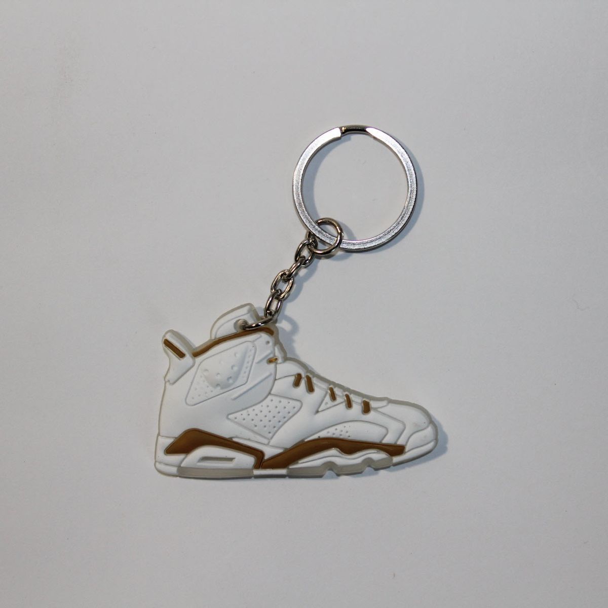 Брелок Jordan 6 Retro White Gold, OneSize (універсальний), В наявності, доставка 1-2 дні