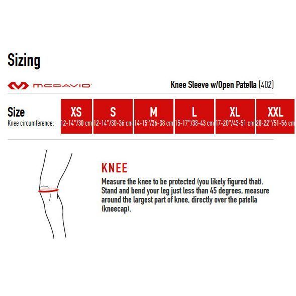 Бандаж з неопрену для колінного суглобу McDavid 402 Knee Support with open patella Black, S, В наявності, доставка 1-2 дні