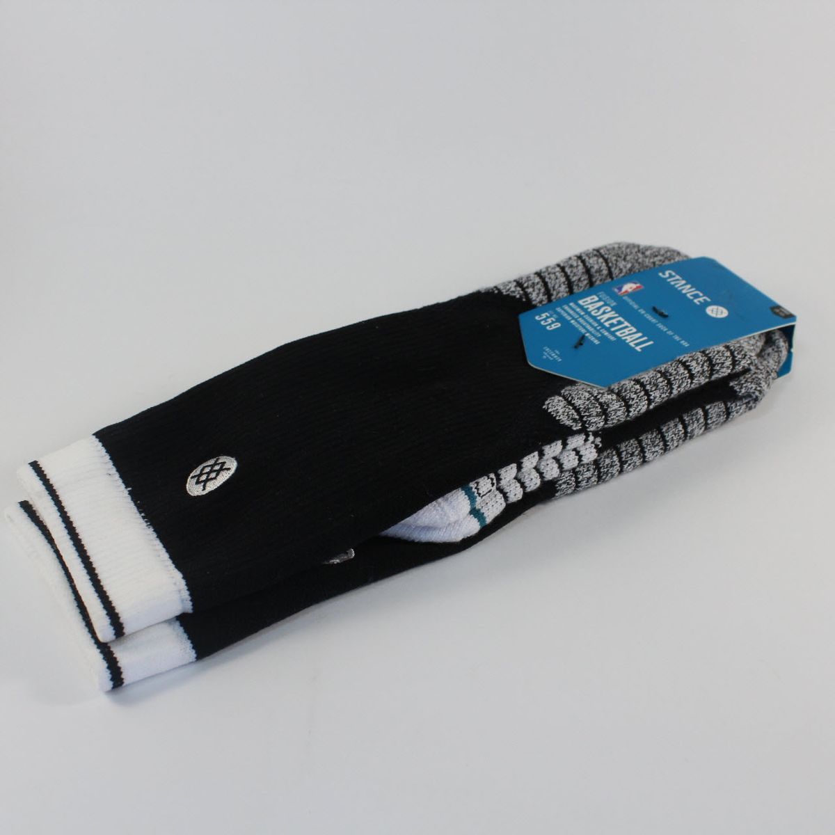 Шкарпетки баскетбольні Stance NBA Brooklyn Nets Core Crew Basketball Socks Black M559C5CCNE-BLK, L (42-46), В наявності, доставка 1-2 дні