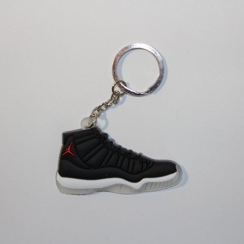 Брелок Jordan 11 Retro Black White Red, OneSize (універсальний), В наявності, доставка 1-2 дні