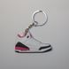 Брелок Jordan 3 Retro White Pink, OneSize (універсальний), В наявності, доставка 1-2 дні
